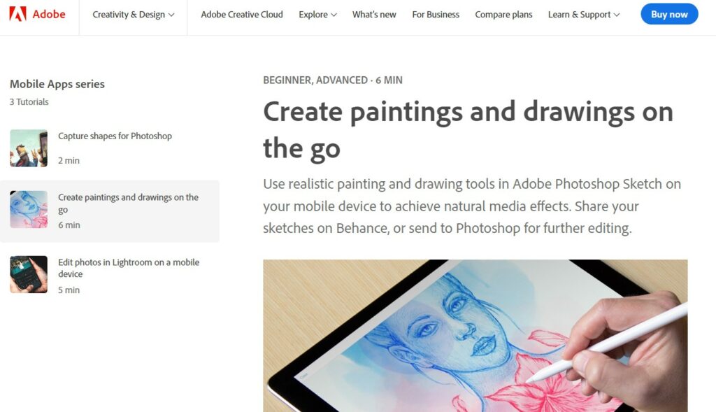 Adobe Photoshop Sketch for Android and iOS Doodle Alternatives