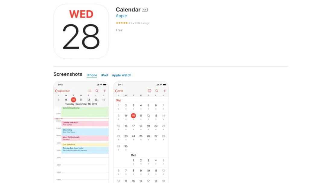 Apple Calendar Skylight Calendar Alternatives