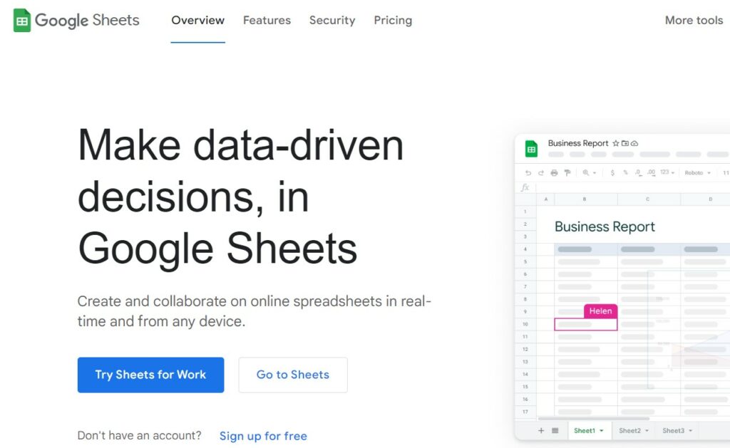 Google Sheets Excel Alternatives