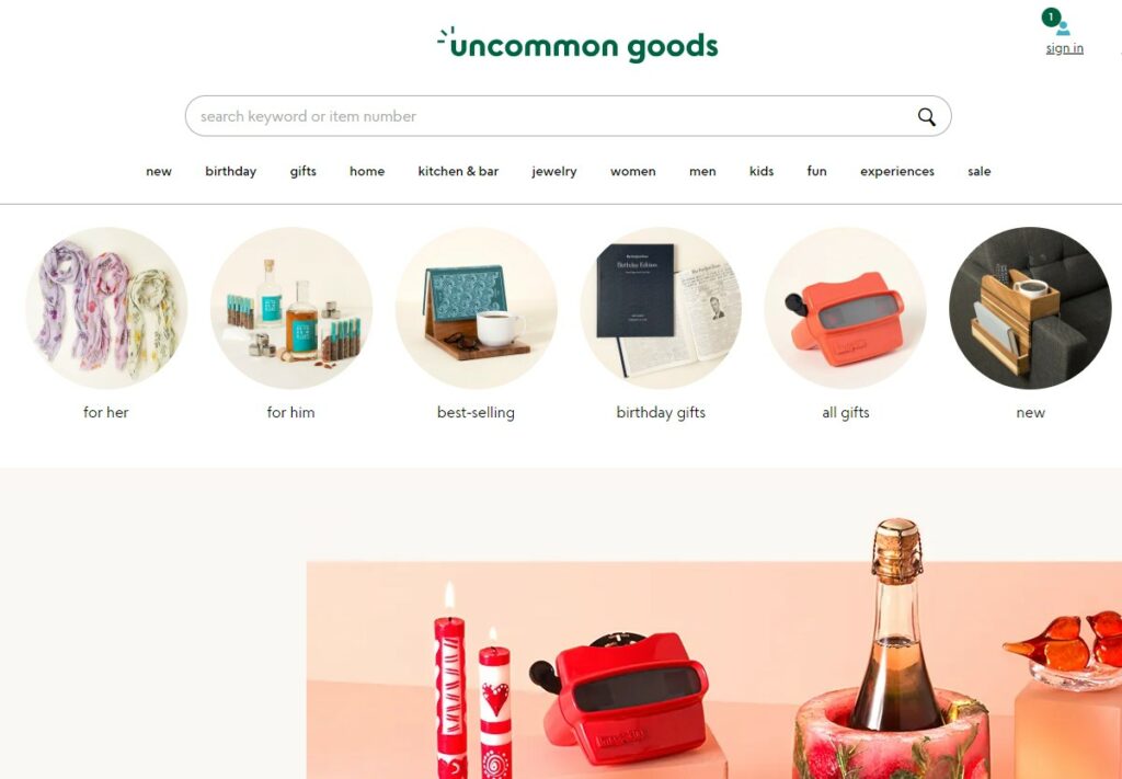 Uncommon Goods Alternatives to Amazon