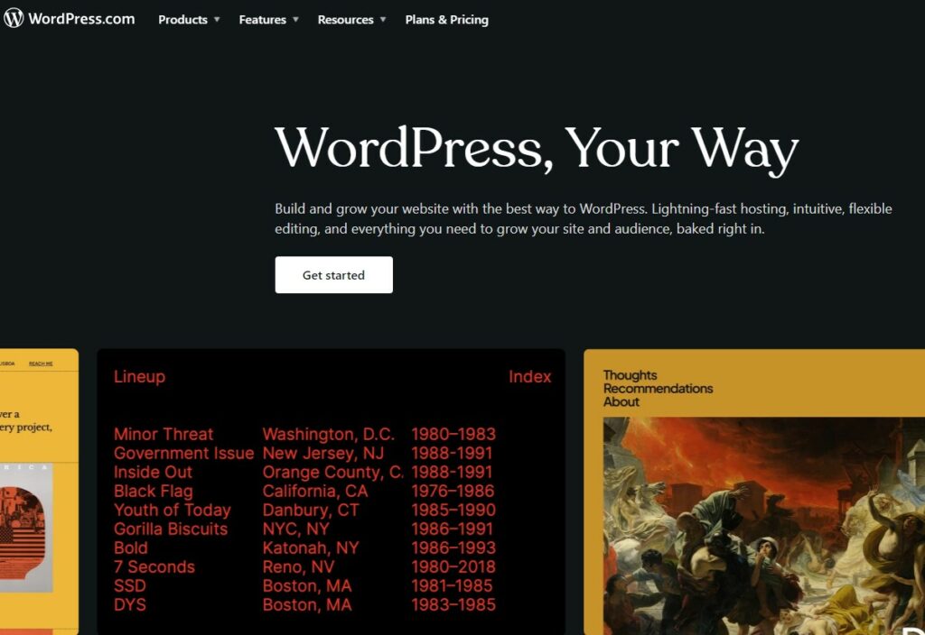 WordPress Wix Alternatives