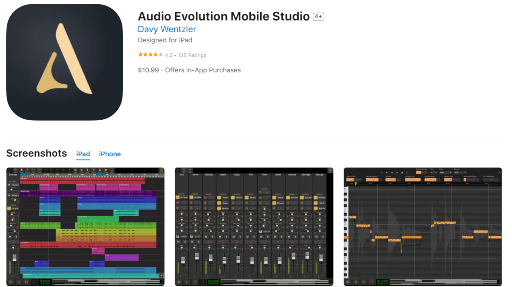 Audio Evolution Mobile Studio Audacity Alternatives
