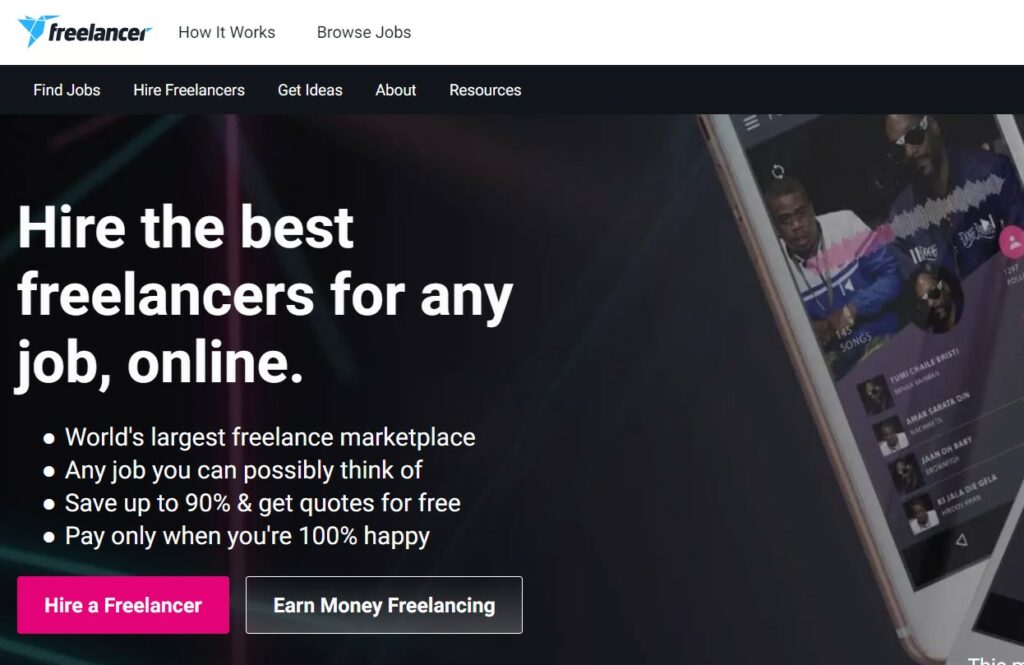 Freelancer.com Fiverr Alternatives