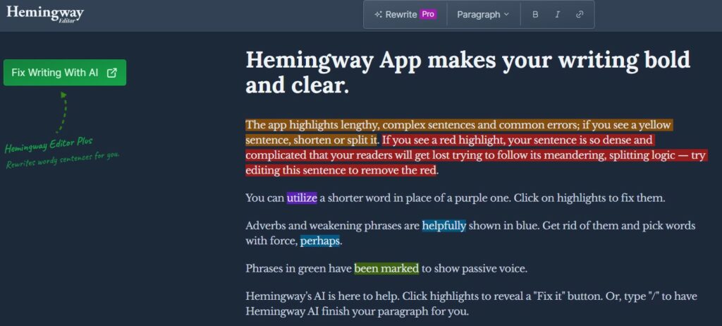 Hemingway Editor QuillBot Alternatives