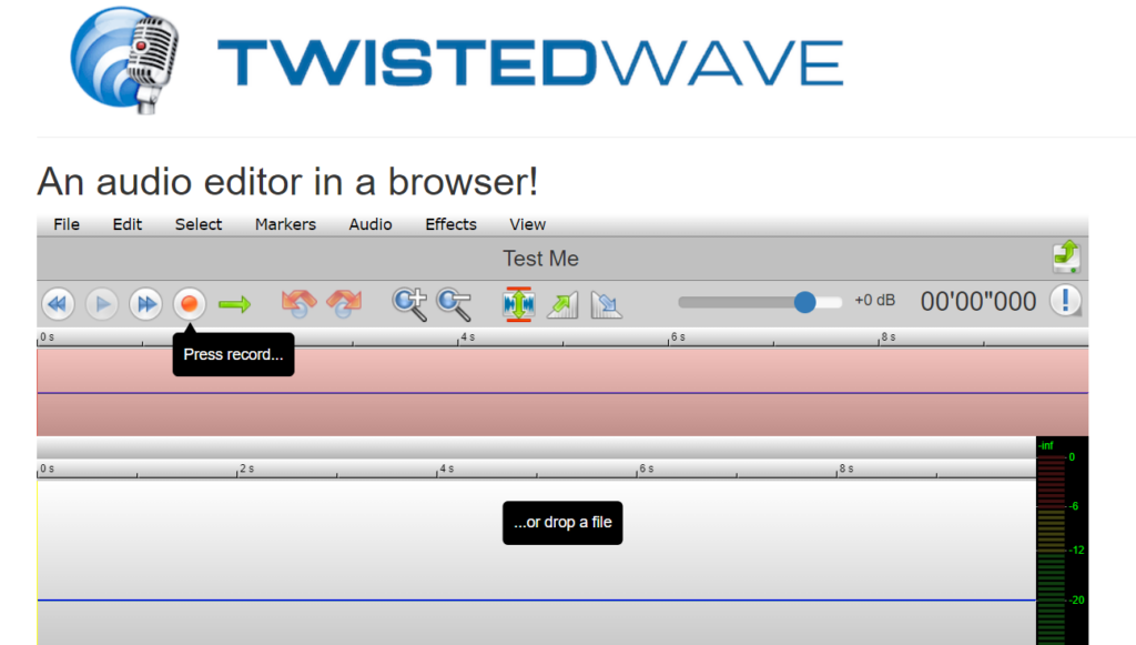TwistedWave Online Audacity Alternatives