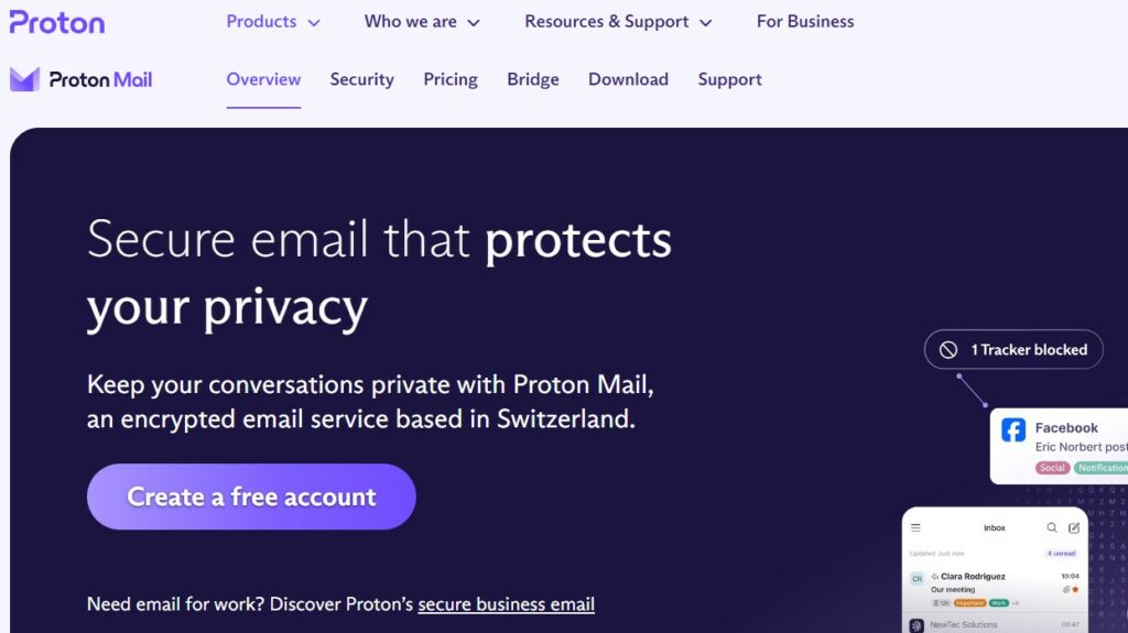 ProtonMail Gmail Alternatives